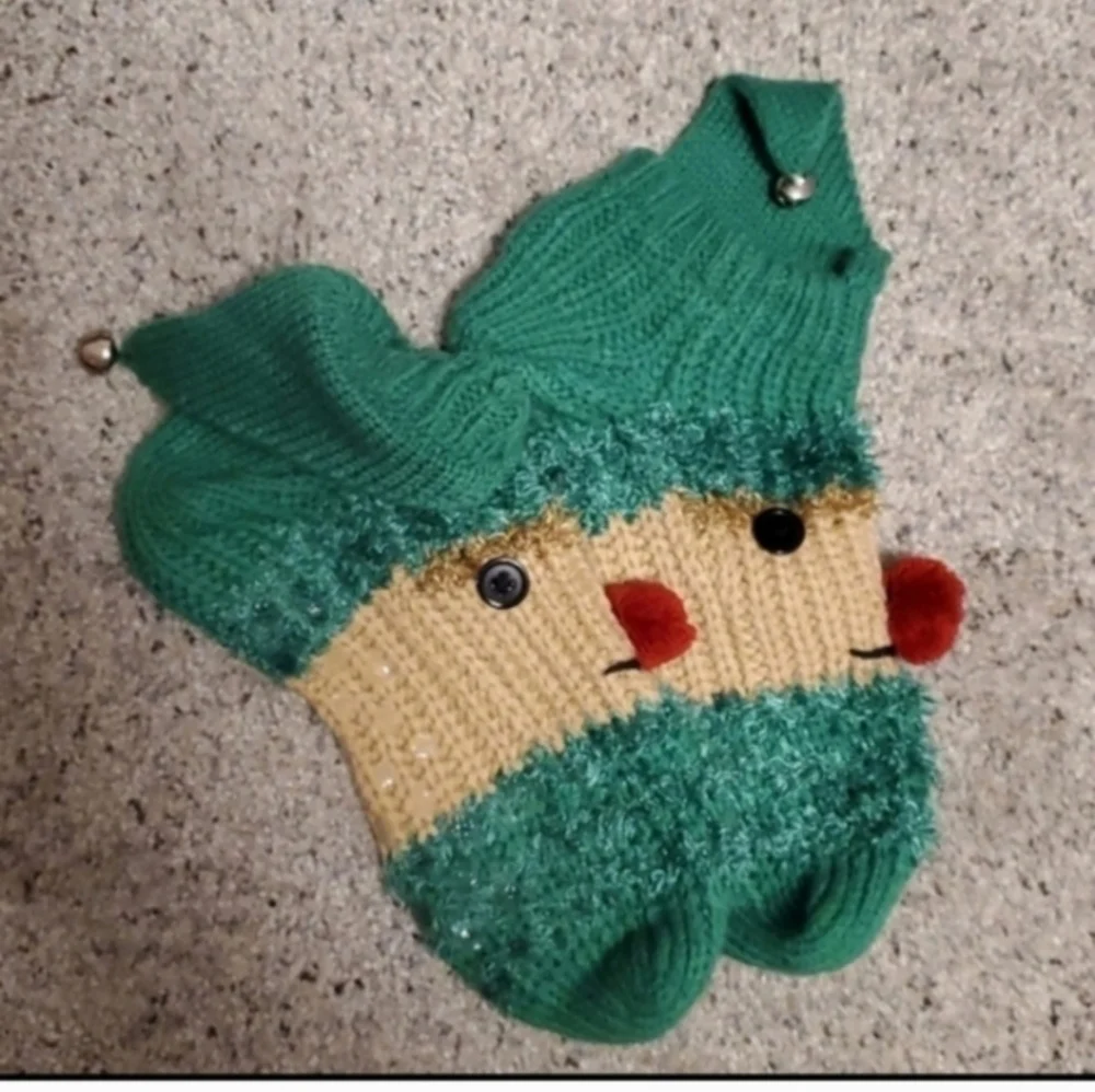 2/$10! Free! Christmas elves knitted socks